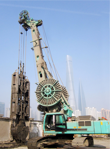 Diaphragm wall grab��pilingmachines