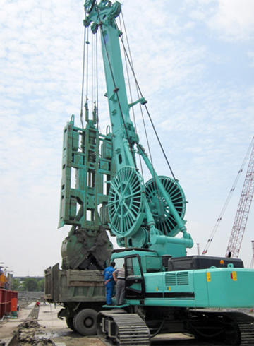 Diaphragm wall grab��pilingmachines